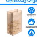 Reli. Brown Paper Bags | 500 Count | Paper Lunch Bags Ideal for Small Lunches and Crafts | Perfect for Sandwiches and Snacks