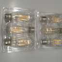 Brightown 6 Pack LED Edison Light Bulbs, 6W, Equivalent 60W, High Bright 2700K Warm White,750 Lumens, Non-Dimmable, E26 Base ST58 Antique Filament Bulbs with 80+ CRI for Ceiling Fan Bathroom Porch