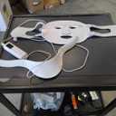 Red Light Therapy Mask for Face and Neck, 7 Colors with NIR Led Face Mask Light Therapy with Eye Protection and Remote, Rechargeable Ergonomic Design for True AntiAging Skincare at Home White