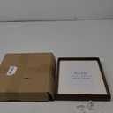 LAUBO2 8x10 Wooden Picture Frame with Double Mat - Natural American Black Walnut Wood Photo Frame Matted to 6x8 & 5x7 | Tabletop & Wall | Brown