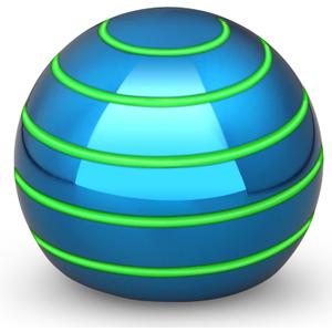 Luminous Desk Spinning Toys for Kids Adults, Metal Optical Illusion Fidget Spinner, Glow in The Dark Kinetic Sterss Ball, Stress Relief ADHD Gifts for Office Classroom Boys Girls Boyfriend (Blue)