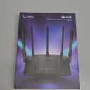 LNN Wi-Fi 6 Router, 3000Mbps Dual Band Wireless Gigabit Routers for Gaming, 20+ Devices Support with OFDMA, 2000 Sq.Ft Coverage, FCC Certified