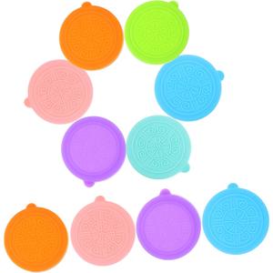 PRETYZOOM 12pcs Silicone Lids for Dipping Bowls Reusable Sauce Cup Covers Compatible with Yogurt Cups Multi Color for Food Prep and Storage Airtight Seal to Prevent Leaks