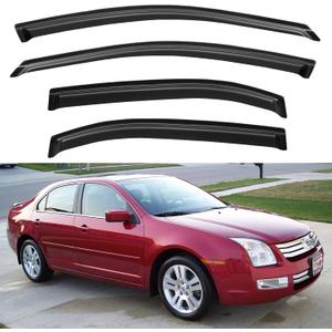 Window Visors Rain Guards Shield for 2006-2012 Ford Fusion, Out-Channel Window Vent Wind Deflectors Visors Shades for 2007-2013 Lincoln MKZ, 2006-2010 Mercury Milan, 2006 Lincoln Zephyr