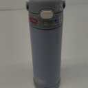 THERMOS FUNTAINER 16 Ounce Stainless Steel Vacuum Insulated Bottle with Wide Spout Lid, Electric Blue