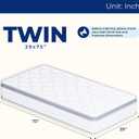 Neo Sleep Twin Size Mattress, 12 Inch Hybrid Comfort & Supportive Mattress in a Box, Cooling Gel Memory Foam and Pocket Springs with Pressure Relief, CertiPUR-US Certified, Medium Plush Feel