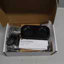 Electric Salt and Pepper Grinder Set - Rechargeable Salt Grinder with Led Power Display - Automatic Pepper Grinder with Storage Base - Pepper Mill with Light for Kitchen (Gray)