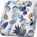 hyha Printed Couch Cushion Covers, Floral Sofa Covers Washable for 3 Cushion Couch, Stretch Pattern Outdoor Cushion Covers for Patio Furniture with Elastic Bottom(Large, Mushroom Flowers)