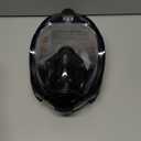 Greatever G2 Full Face Snorkel Mask with Latest Dry Top System,Foldable 180 Degree Panoramic View Snorkeling Mask with Camera Mount,Safe Breathing,Anti-Leak&Anti-Fog (Large/ X-Large, Black)