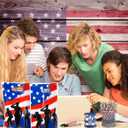 144 Pcs Patriotic Gift Bulk 36 American Flag Gift Bags 36 USA Wristbands 36 American Flag Ballpoint Pens 36 Patriotic Brooches Memorial Day Gifts for Independence Day Party Favors