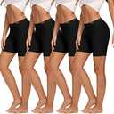 Molasus Women's Cotton Boxer Shorts Underwear Anti Chafing Bike Shorts(Regular & Plus Size) M