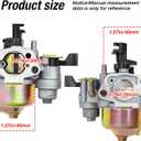 SYOWADA 212cc CT200U Carburetor Adapter Replacement for Predator 212 196cc GX160 GX200 6.5hp Clone Engine Coleman CT200U BT200X KT196 Baja MB200 Mini Bike Go Kart Performance Parts