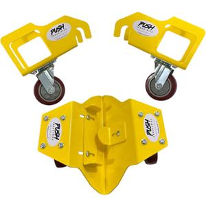 118.574 Push Industries Loader Wheels for John Deere 200CX, 120H and 120R Front End Loader NSL - Complete Dolly System