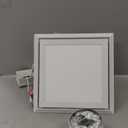 Senduzll Bathroom Exhaust Fan with Light, 10" Inch Square Bath Fan Light, 141CFMCeiling Mount Ventilation Fan, Ultra Quiet 1.0 Sone Shower Exhaust with LED Lights for Home/Office