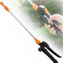 41-Inch Stainless Steel Telescopic Spray Wand with Trigger Handle  Replacement Wand for Backpack Sprayers, Fits Most Garden & Agricultural Sprayers, Pump Action Pressure Sprayer