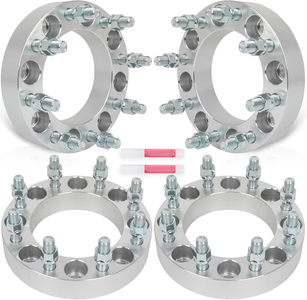 SCITOO 4Pcs 8x6.5 to 8x170 Wheel Adapters 1.5 inch Bore 126mm Studs 9/16" 8 Lug Wheel Spacers No Hubcentric Fit for Ram 3500 2011-2013,for Ram 2500 2011-2013,for Dodge Ram 3500 1995-2010