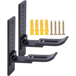 Rc Car Storage Rack Wall Hangers Wheel Mount Display Stand for 1/18 1/16 1/10 1/8 1/5 Crawler Car Model RC Hobby Trucks (Black)