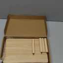 Hamster Play Wooden Platform, Gerbil Cage Waterproof Wood Stand with Pillars Standing Surface Play Decor Cage Accessories for Syrian Squirrel Chinchilla and Other Small Pets