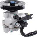 NewYall Power Steering Pump with Pulley for Hyundai Accent 1.6L 2006-2009, Kia Rio/Rio5 1.6L 2006-2011