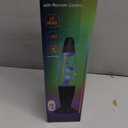 Color Changing Black Liquid Motion Lamps: 17 Colors LED Night Light for Adults with Remote & Timer, Smart Ambient Mood Lighting for Bedroom Office, Novelty Cool Christmas Birthday Gifts, 13 Inch (White)