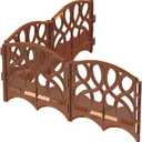 Valley View SDE-20LB Scroll Decorative Lawn Edging, 20', Light Brown