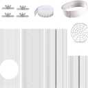 Portable Air conditioner Window Seal Kit, AC Window Seal Suitable for 5.9 AC Exhaust Hose, Adjustable Vertical/Horizontal Sliding Window Vent Seal Plates for A/C Unit Window Vent Kit