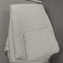 EVERGRACEHOME 100% Cotton Box Stitch Quilt Bedding Set King Size 3 Pieces, Garment-Washed Lightweight Soft Cozy Coverlet, Oversized Quilted Bedspread Sets with 2 Shams for All Season, Bright White