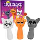 Sprunky Plush Toy - Birthday Party Stuffed Animal, Orange Play Plush Toy for Sprunky Stage 3, Soft Toy for 4-6 Year Old Girls and Boys, Kids' Birthday Decoration