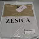 ZESICA Women's Long Sleeve Shirts Spring Fashion Square Neck Slim Fit Basic Going Out Tops Trendy Outfits, Size: S