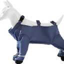 Pssopp Dog Boots Leggings, Reusable Water Proof Suspender Booties with Foot Protectors for Outdoor Walking Running Hiking (M)