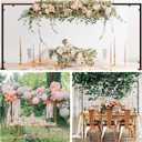 Over The Table Rod Stand with Clamps Adjustable 31"-110'' Length 31"-64" Height Table Balloon Arch Stand with Storage Bag Metal Decorating Rod for Table Hanging