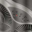 Genesis Twin Fan High Velocity Reversible AirFlow Fan, LED Indicator Lights Adjustable Thermostat & Max Cool Technology, ETL Certified, White (A1WINDOWFAN)