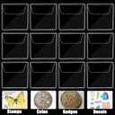 Ysglory 150Pcs Single Pocket Coin Flips Clear Coin Collector Protectors Individual Plastic Sleeves Holders Small Coin Pouch for Jewelry Storage Currency Collectors (2.2 x 2.2 Inch) (Rectangular)