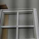 NeatiEase 2 Pack Shed Windows 12"x12", Transom Window Fixed Design with Tempered Glass for Playhouses, Sheds, Garage and Chicken Coops (Black)