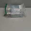 mDesign Glass Refillable Foaming Hand Soap Dispenser Modern Square Pump Bottle for Bathroom Vanity or Kitchen Sink, Countertops - Casi Collection - 2 Pack - Blue/ Brushed, Clear/ Brushed