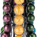 FlagShip for Nespresso Pod Holder Coffee Pod Carousel for Vertuo Pod Storage with Extra Basket 360 Silent Rolling(30+ Pods & 1 Box Capacity) (Black)