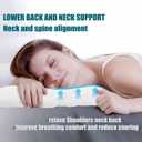 Ultra Flat Thin Pillows for Sleeping Standard Size, 2-1/2" High Slim Bed Pillow for Back Stomach Sleepers Down Alternative Filling White 18x26 in