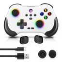 Coolaado Wireless Controller for Xbox/Swtich/PS3/4, Bluetooth Handheld Gaming Joysticks Gamepad Compatible With iPhone/Andriod Phones/Pad (White+Black)