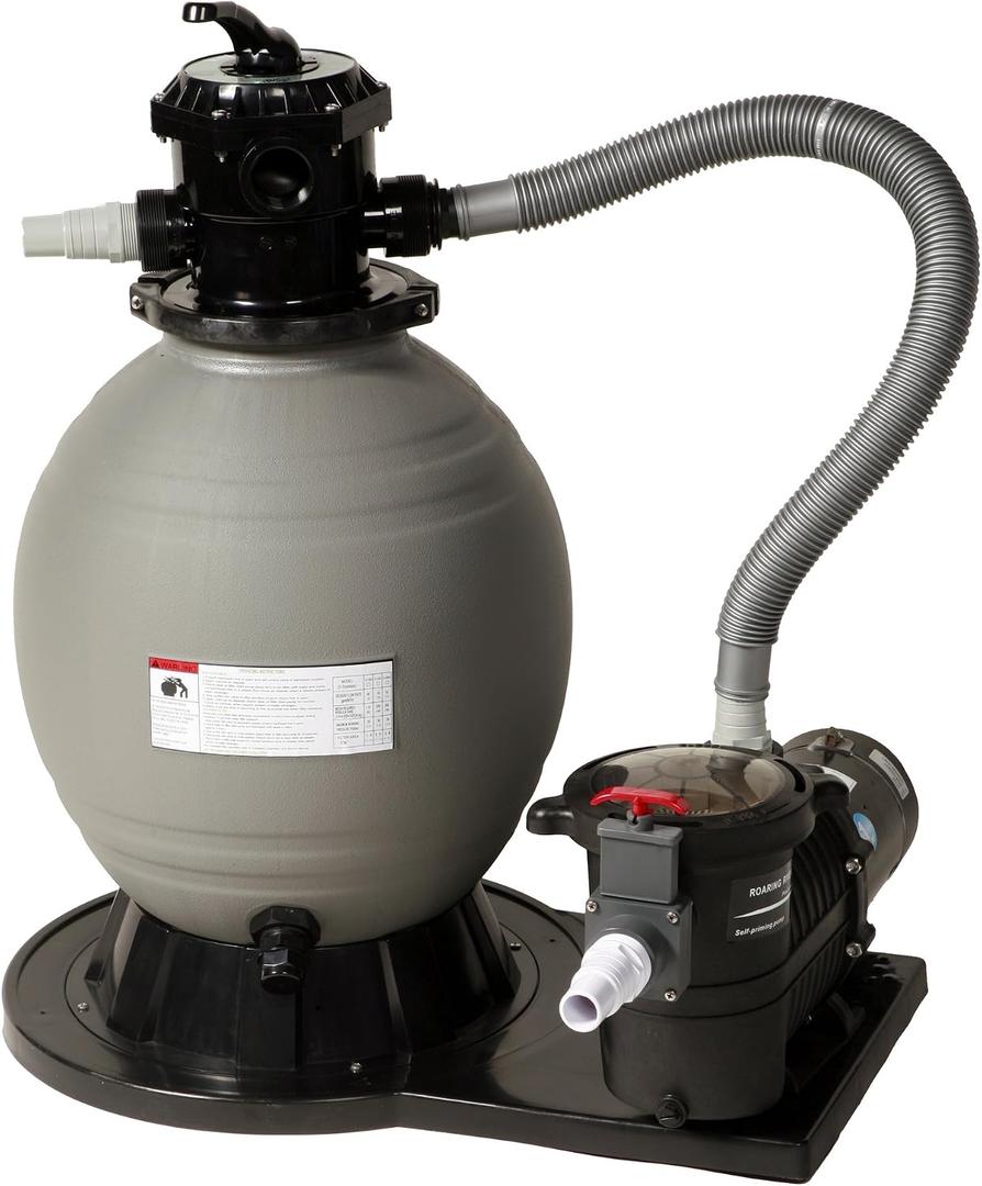 Blue Wave Sandman Sand Filter System w/ 1.0HP Pump - Above Ground
