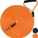 SZEE Floating Long Dog Leash, 30ft Dog Training Leash for Walking, Playing, Hunting and Swimming, for Medium & Small Pooch, Dual-Purposes (for Both Floating and Regular Training) - Orange