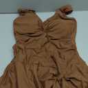 Tempt Me Women One Piece Swimdress - Tummy Control Swimsuit with Skirt Twist Front Bathing Suits 2025 Swimwear (Large, Black Dot)