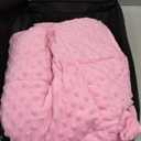 anfie Weighted Blanket Kids(36"x48" 5lbs) Weighted Blanket Cooling Blanket for Sleeping,Throw Size Breathable Blanket with Premium Glass Bead(Pink)