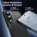 2 x for Samsung Galaxy S25 Edge Case with Screen Protector, [Military Grade Drop Protection] Dual Layer Heavy Duty Shockproof Protective Phone Case for Samsung S25 Edge (Black)