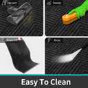 Arotive Front Door Mat Indoor Outdoor Entrance, Heavy Duty Non-Slip Rubber Doormats, Low Profile, Easy Clean, Dirt Trapper Entryway Floor Mats for Outside, Garages and Patios, 29.5x17, Black