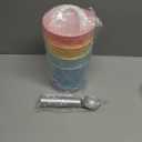 4 Pack Ice Cream Containers, 1 Quart Reusable Freezer Storage Tubs with Silicone Lids Spoon, Ice Cream Pint BPA-Free Yogurt Containers for Homemade Sorbet, Dishwasher Safe