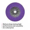 3M Flap Disc 769F, Type 27 Quick Change, 60+, 4-1/2 in x 5/8-11, High Performance Abrasive, Ceramic Precision-Shaped Grain Grinding and Finishing Disc, Carbon Steel, Stainless Steel, Pack of 1