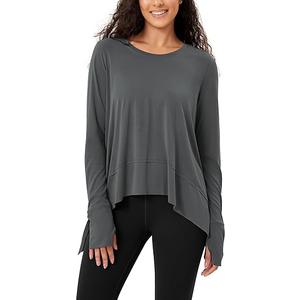 ODODOS Women's Modal Soft Long Sleeve Tee with Thumb Hole Athletic Gym Workout Tops Yoga Shirts Size 2XL