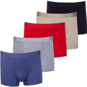 Men's Lightweight Modal Briefs - Quick-Drying Breathable Underwear, No Fly Pouch (5-Pack) (Large, Colorful)