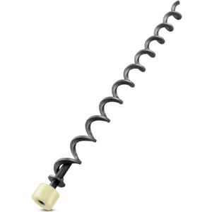 23-inch Auger Shaft Screw Compatible with Pit Boss Series 1000 1100 Pro Series 1100 1000SC Austin XL Pellet Grills Smoker, Spiral Drill Shaft Screw for Pellet Grill Parts, with Nylon Bushing
