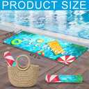 Poolside Rubber Drainage Mat, 17.3" x 47.2" Non-Slip Heat Resistant Outdoormat, Durable Quick Drain Pool Deck Mat for Patio, Bathroom, Garden, Indoor & Outdoor Use